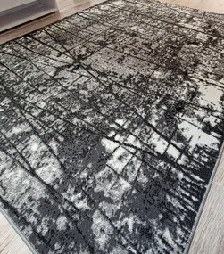 Klasický sivý koberec Shiraz BCF s bodkovaným vzorom Rozmer: 60x110 cm