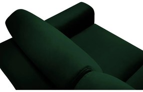 Zelená zamatová rozkladacia/s úložným priestorom pohovka 235 cm Kyoto – Cosmopolitan Design