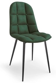 Jedálenská stolička K417 - tmavozelená (Velvet) / čierna