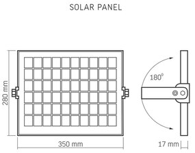 Solárne svetlomety 9x LED 20W 600lm 5000K IP65 VIDEX Súmrakový senzor s diaľkovým ovládaním