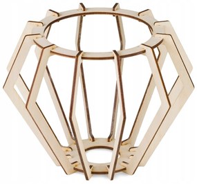 BERGE LED závesné stropné svietidlo, drevený trám, 2xE27, brilantný drevený luster