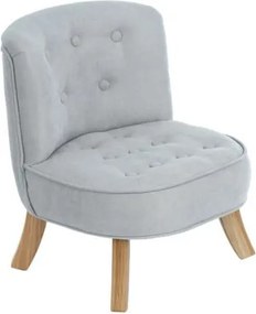 Detské kreslo šedé 25 cm Biela