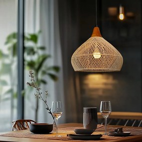 Ratanové závesné svietidlo LF02-S prírodné