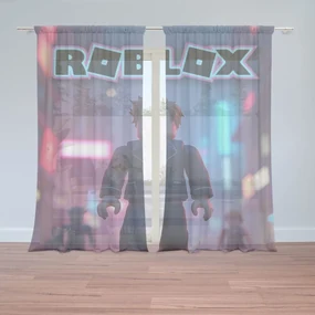 Sablio Záclony ROBLOX Neónové mesto: 2ks 150x250cm