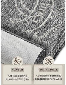 Sivobéžový koberec 92x150 cm Cucina – Hanse Home