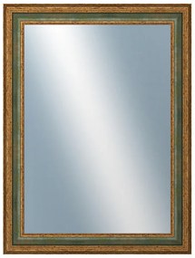 DANTIK - Zrkadlo v rámu, rozmer s rámom 60x80 cm z lišty HRAD zelená (3005)