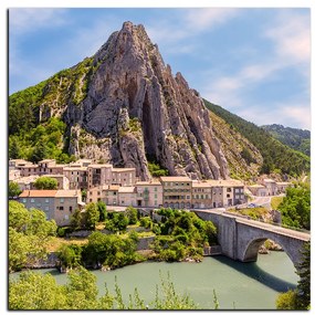 Obraz na plátne - Sisteron v Provence - štvorec 3235A (50x50 cm)