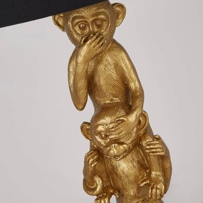 Textilná stolová lampa Three Wise Monkeys