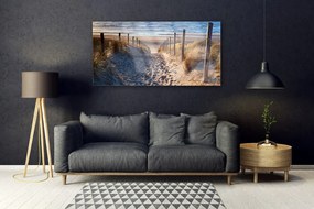 Obraz na akrylátovom skle Chodník more príroda 120x60 cm