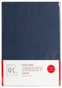 JERSEY PRESTIERADLO 120X200 CM, VÝŠKA 25 CM TMAVOMODRÉ