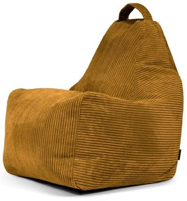 Menčestrový sedací vak v horčicovej farbe Play Amuse – SLOWDOWN