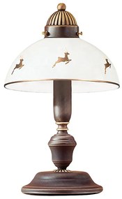 Kolarz 731.73.150 - Stolová lampa NONNA 1xE14/60W/230V s motívom jeleňa, ružové zlato