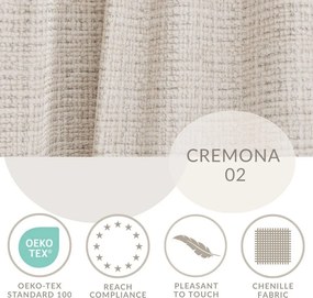 Krémovobiela ženilková rohová pohovka (pravý roh/do L) Kirou – Maison de Rêve