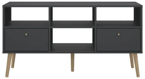 Antracitový TV stolík 117x61 cm Bodo – Tvilum