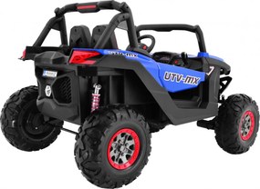 Ramiz Elektrická bugina SuperStar pre deti modrá + pohon 4x4 + diaľkové ovládanie + batožinový priestor + MP3 LED + zámok dverí