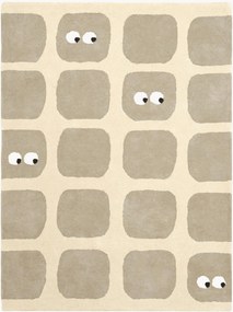 Ručne všívaný detský koberec Bidules Beige, rôzne veľkosti