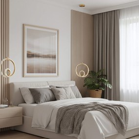 Toolight Toolight, LED stropné osvetlenie 11,5W, 3000K, 1000lm, LHJ094-1CP, zlatá lesklá, OSW-50067