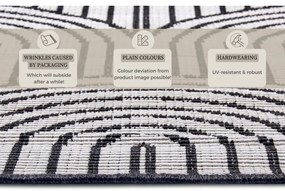 Čierno-biely vonkajší koberec 160x230 cm Pangli Black – Hanse Home