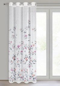 ZÁCLONA NA KRÚŽKOCH ANTEA 140X250 CM KVETY