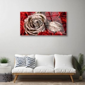 Obraz na skle Ruže kvety 120x60 cm