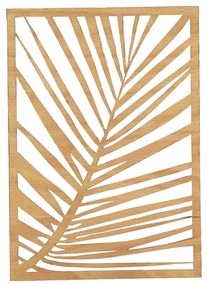 AMADEA Drevený obraz list palmy, rozmer 30 x 21 cm, český výrobok