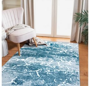 styldomova Krémovo-modrý FEME koberec 6182