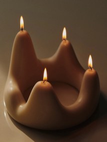 Ferm Living Sviečka Stala Candle Ring Sand