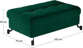 Taburetka Lante - tmavozelená