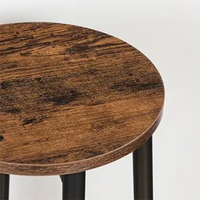 Sada 2 ks barových židlí Vasagle Cimera hnědá/černá