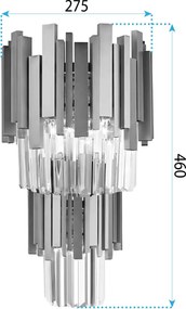 Toolight Toolight, nástenné svietidlo 2xE14, 312356, zlatá, OSW-04413