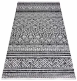 Koberec SIZAL SION Romby Boho 22168 čierny/ecru