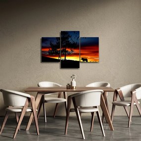 Obraz - Silueta vlka (90x60 cm)