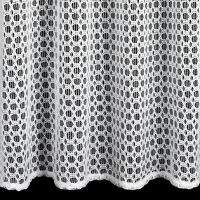 ZÁCLONA NA KRÚŽKOCH CARMEN 140X250 CM BIELA