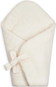 Mušelínová zavinovačka s lemovaním vanilka 70x70cm