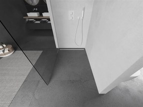 Mexen Kioto, Walk-In sprchová zástena 90 x 200 cm, 8mm číre sklo, biely profil, 800-090-101-20-00