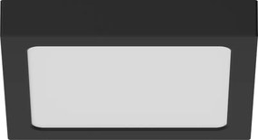 Mexen LDSS, LED stropné svietidlo, rozmer 22 x 22 cm, 18W, studená - 6500K, 1440 lm, čierna - L213-022-1865-70