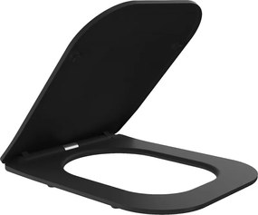 Mexen - WC sedátko SLIM DUROPLAST na wc misu TEO čierne (0801), soft-close, 39060185