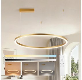 Brilagi - stmievateľný LED luster na lanku PORTOFINO LED/60W/230V, priemer 80 cm, zlatý +DO