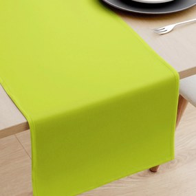 Goldea behúň na stôl loneta - zelený 50x120 cm