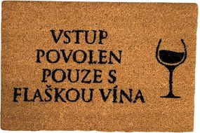 Home Elements Rohožka Vstup povolený iba s flaškou vína