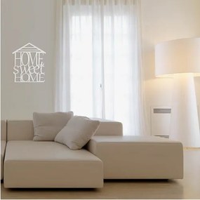 Home sweet home dekoračný nápis na stenu čierna
