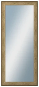 DANTIK - Zrkadlo v rámu, rozmer s rámom 60x140 cm z lišty HRAD strieborná patina (2823)