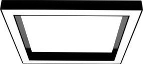 Toolight Toolight, LED stropné svietidlo 60x60x5 cm 36W 4000K APP1284-C, čierna, OSW-00942