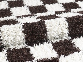 Hnedý/krémovobiely koberec 160x230 cm Grida – ESTE