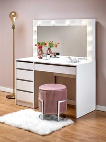 Toaletný stolík Heliconia (biela) (so zrkadlom). Vlastná spoľahlivá doprava až k Vám domov. 1039579