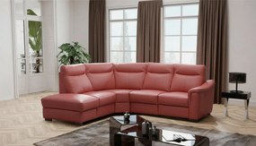 XXXLutz ROHOVÁ SEDAČKA, textil, koža, červená Livetastic - Sedačky - 002951006904