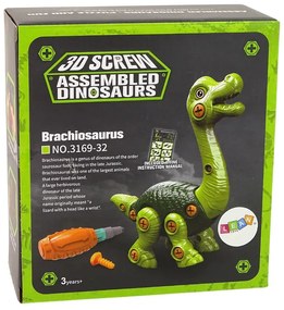 Lean Toys Dinosaurus Brachiosaurus – šróbovací s príslušenstvom
