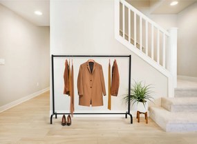 Stojan na oblečenie Lara 150x38x120 - Čierna