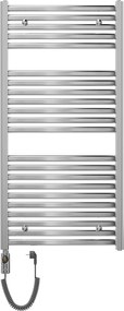 Mexen Helios, elektrické vykurovacie teleso 1200 x 600 mm, 600 W, chrómová, W103-1200-600-2600-01