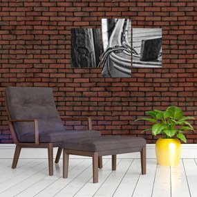Obraz - Priviazaná loď (90x60 cm)